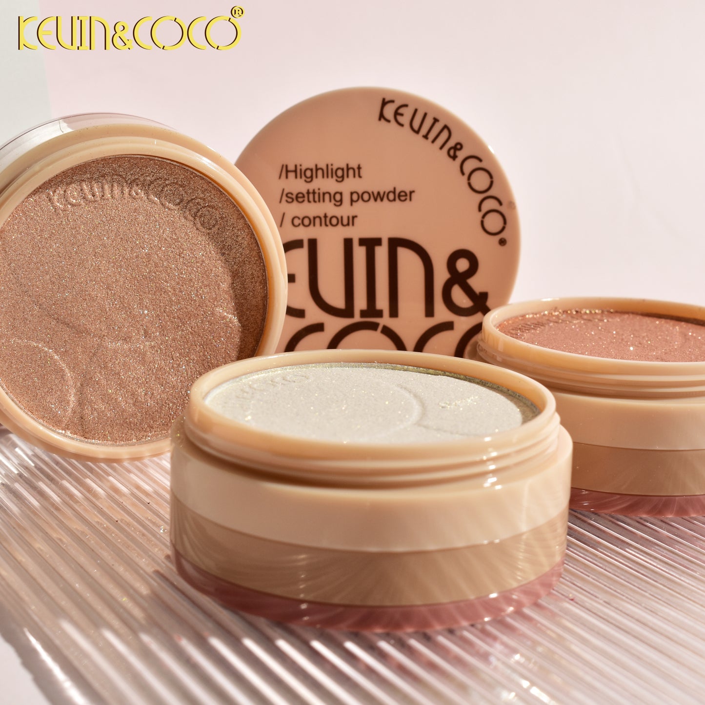 ILUMINADOR/ CORRECTOR CREMOSO/ POLVO COMPACTO KEVIN&COCO  REF:KC245567