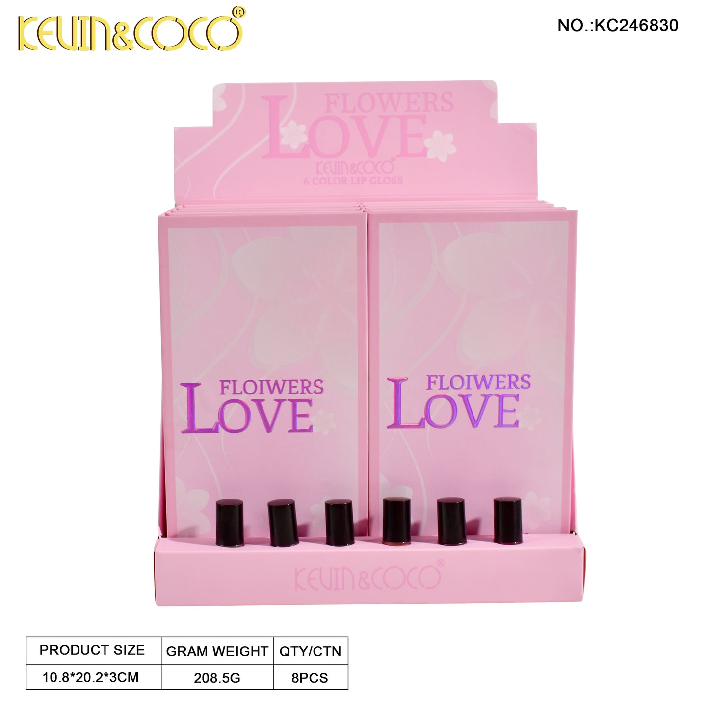 LABIAL LIQUIDO KIT *6 KEVIN&COCO REF:KC246830